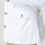 Chaqueta Lino Mujer Juniper Blanco Rockford