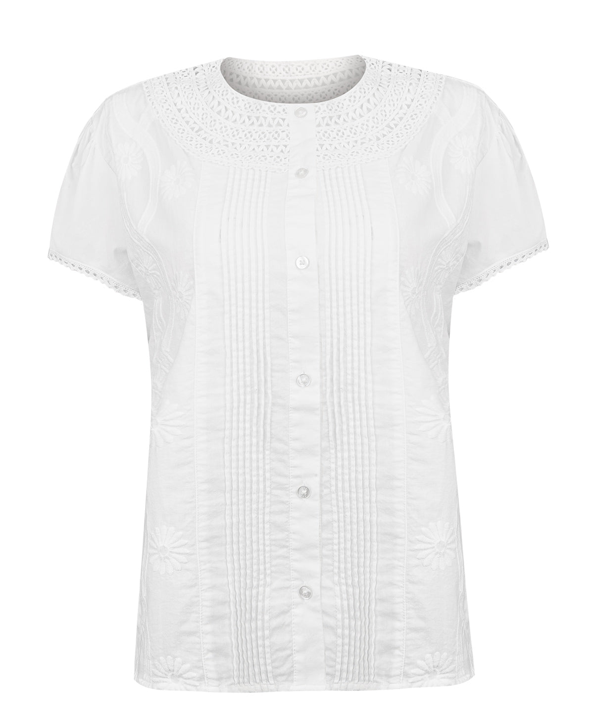 Blusa Algodón Orgánico Mujer Bali Blanco Rockford