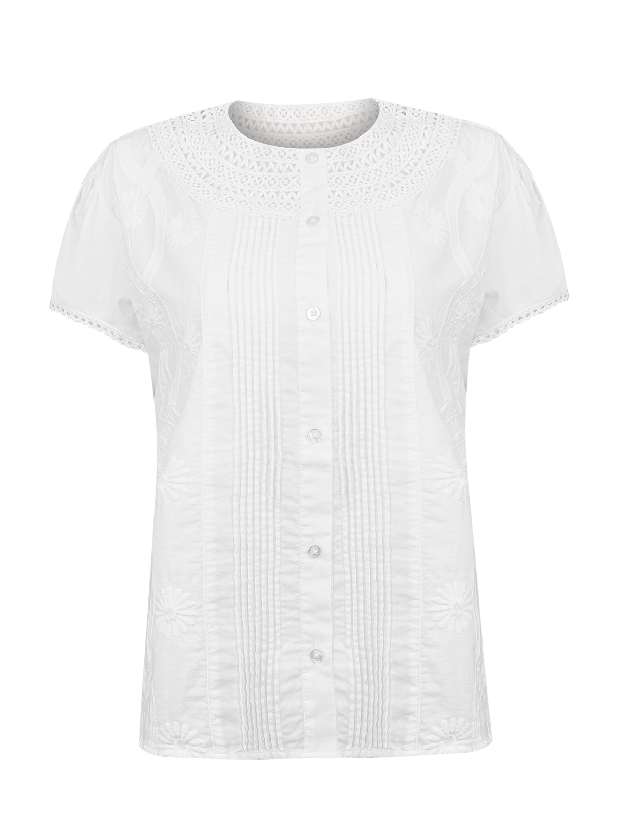 Blusa Algodón Orgánico Mujer Bali Blanco Rockford