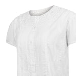 Blusa Algodón Orgánico Mujer Bali Blanco Rockford