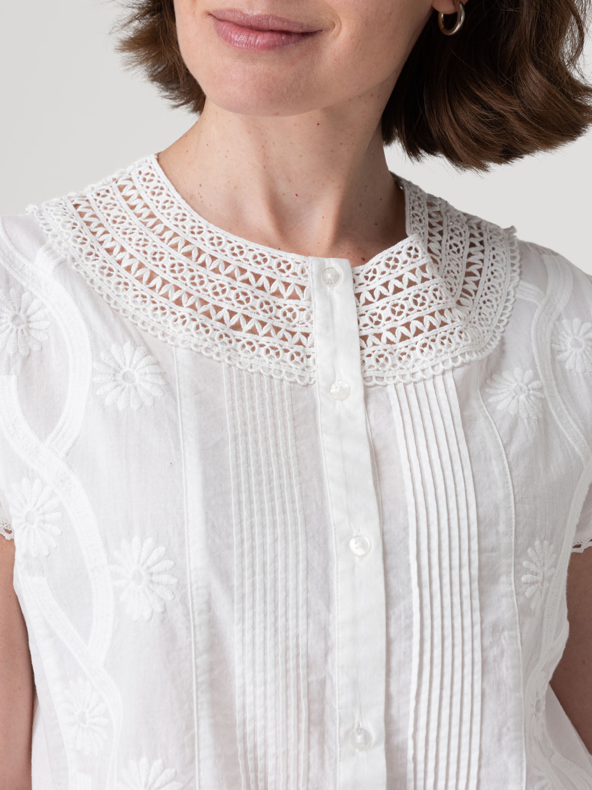 Blusa Algodón Orgánico Mujer Bali Blanco Rockford