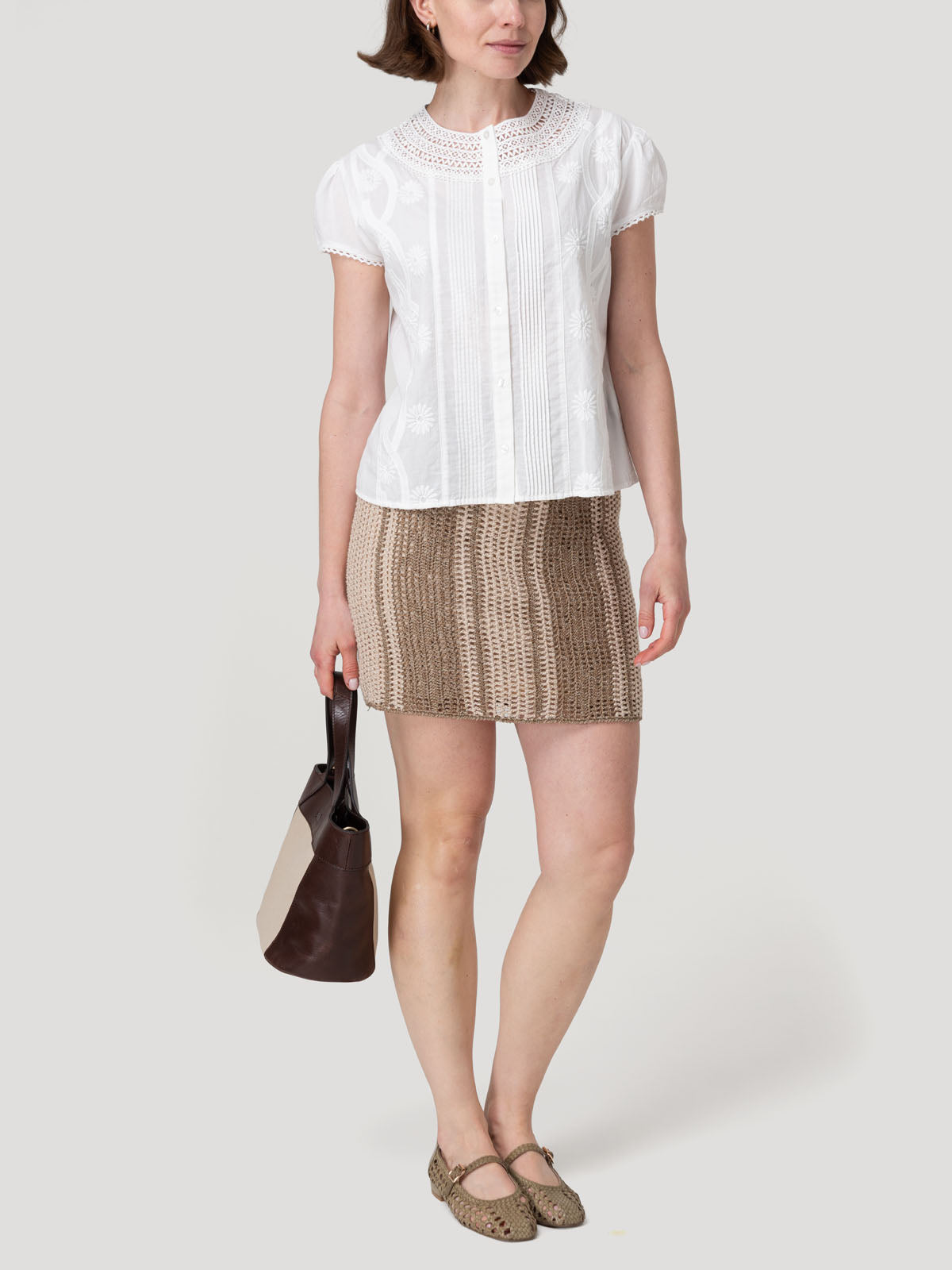 Blusa Algodón Orgánico Mujer Bali Blanco Rockford