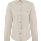 Blusa Algodón Orgánico Mujer Coop Beige Rockford