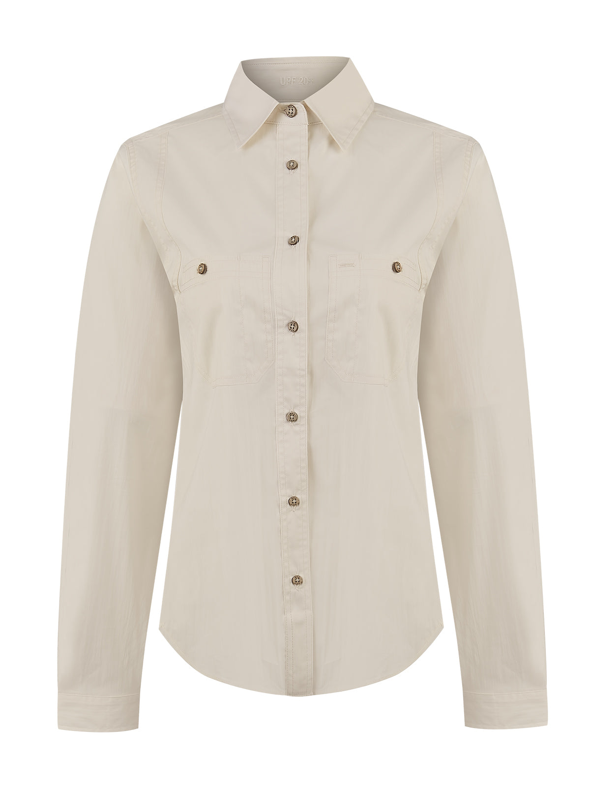 Blusa Algodón Orgánico Mujer Coop Beige Rockford
