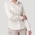 Blusa Algodón Orgánico Mujer Coop Beige Rockford