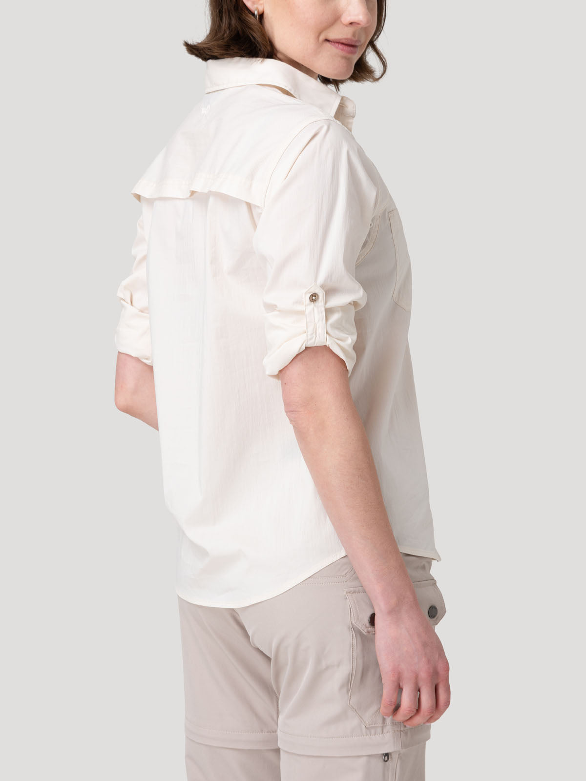 Blusa Algodón Orgánico Mujer Coop Beige Rockford