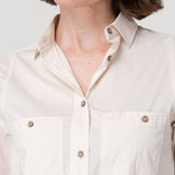 Blusa Algodón Orgánico Mujer Coop Beige Rockford