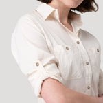 Blusa Algodón Orgánico Mujer Coop Beige Rockford