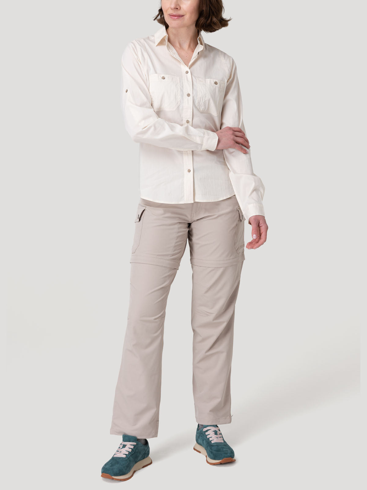 Blusa Algodón Orgánico Mujer Coop Beige Rockford