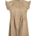 Blusa Algodón Orgánico Mujer Amaui Café Rockford