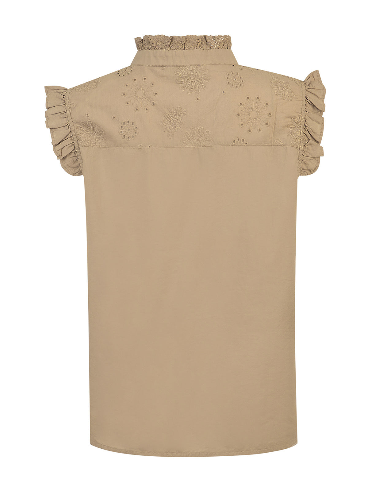 Blusa Algodón Orgánico Mujer Amaui Café Rockford