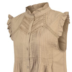 Blusa Algodón Orgánico Mujer Amaui Café Rockford