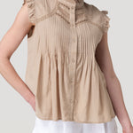 Blusa Algodón Orgánico Mujer Amaui Café Rockford