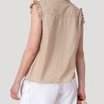 Blusa Algodón Orgánico Mujer Amaui Café Rockford
