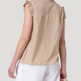 Blusa Algodón Orgánico Mujer Amaui Café Rockford