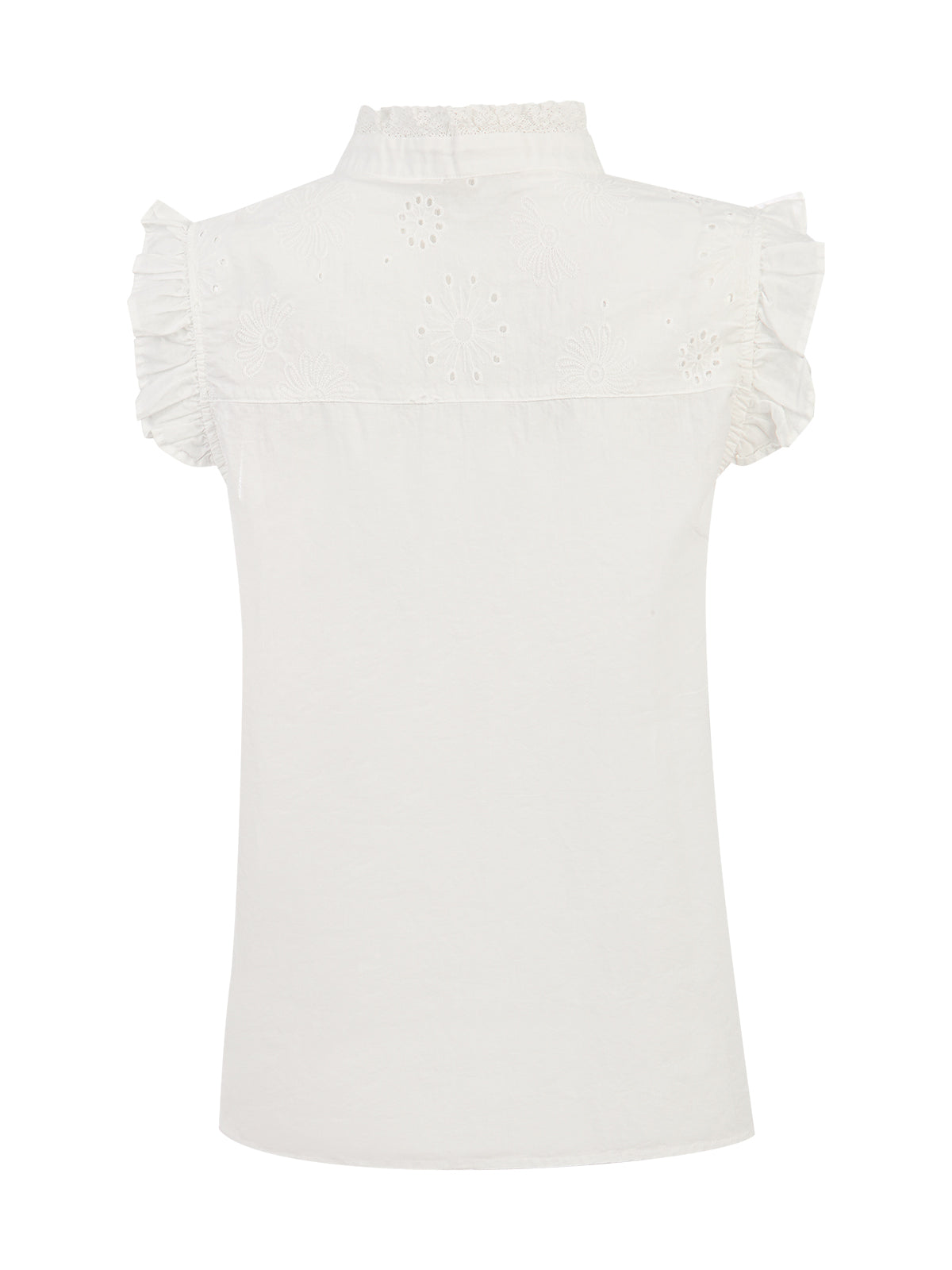 Blusa Algodón Orgánico Mujer Amaui Blanco Rockford