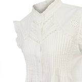 Blusa Algodón Orgánico Mujer Amaui Blanco Rockford