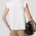 Blusa Algodón Orgánico Mujer Amaui Blanco Rockford