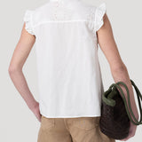 Blusa Algodón Orgánico Mujer Amaui Blanco Rockford