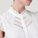 Blusa Algodón Orgánico Mujer Amaui Blanco Rockford