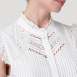 Blusa Algodón Orgánico Mujer Amaui Blanco Rockford