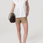 Blusa Algodón Orgánico Mujer Amaui Blanco Rockford