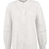 Blusa Algodón Orgánico Mujer Petal Blanco Rockford