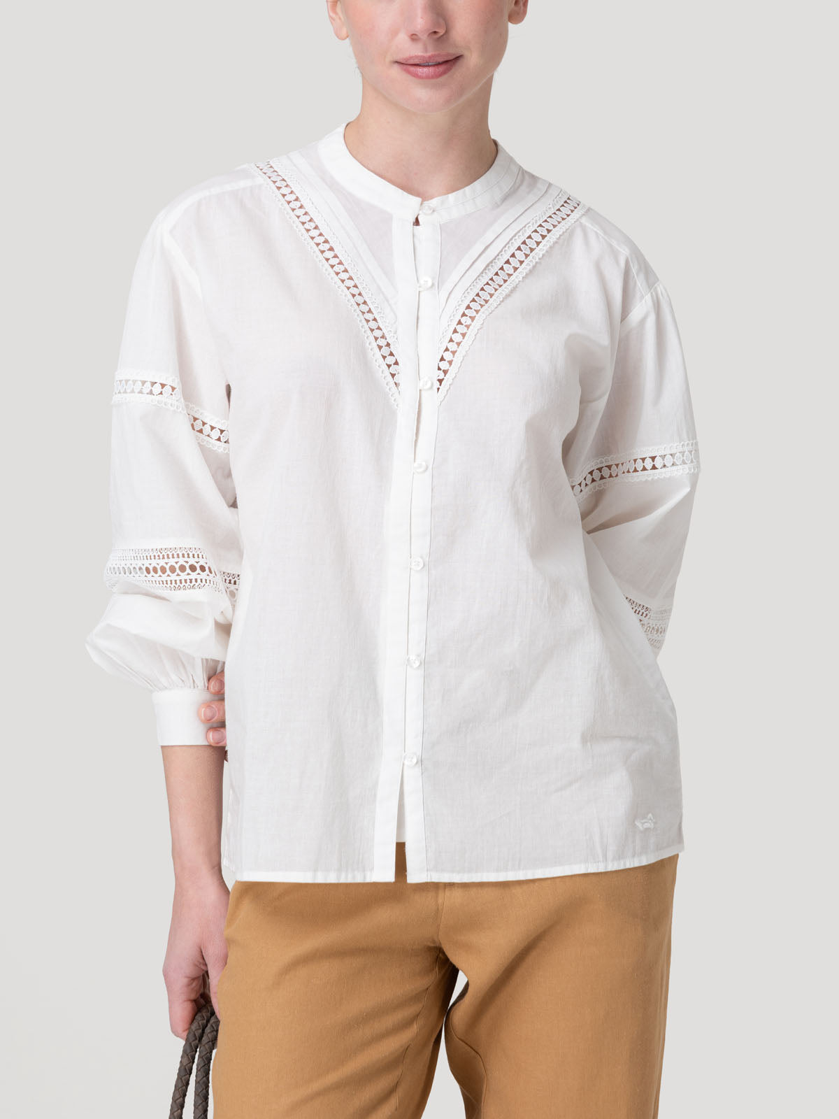 Blusa Algodón Orgánico Mujer Petal Blanco Rockford