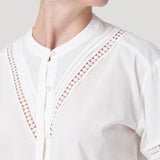 Blusa Algodón Orgánico Mujer Petal Blanco Rockford
