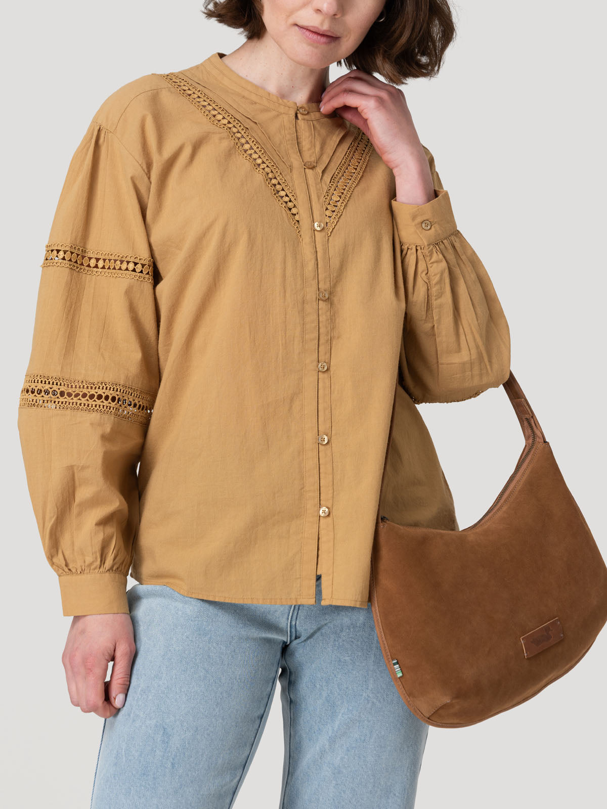 Blusa Algodón Orgánico Mujer Petal Amarillo Rockford
