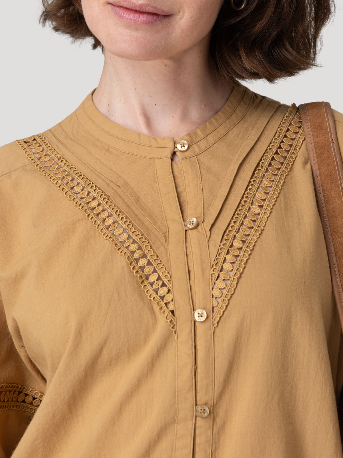 Blusa Algodón Orgánico Mujer Petal Amarillo Rockford