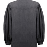Blusa Tencel Mujer Hibisco Gris Rockford