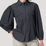 Blusa Tencel Mujer Hibisco Gris Rockford