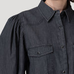 Blusa Tencel Mujer Hibisco Gris Rockford