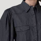 Blusa Tencel Mujer Hibisco Gris Rockford