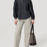Blusa Tencel Mujer Hibisco Gris Rockford