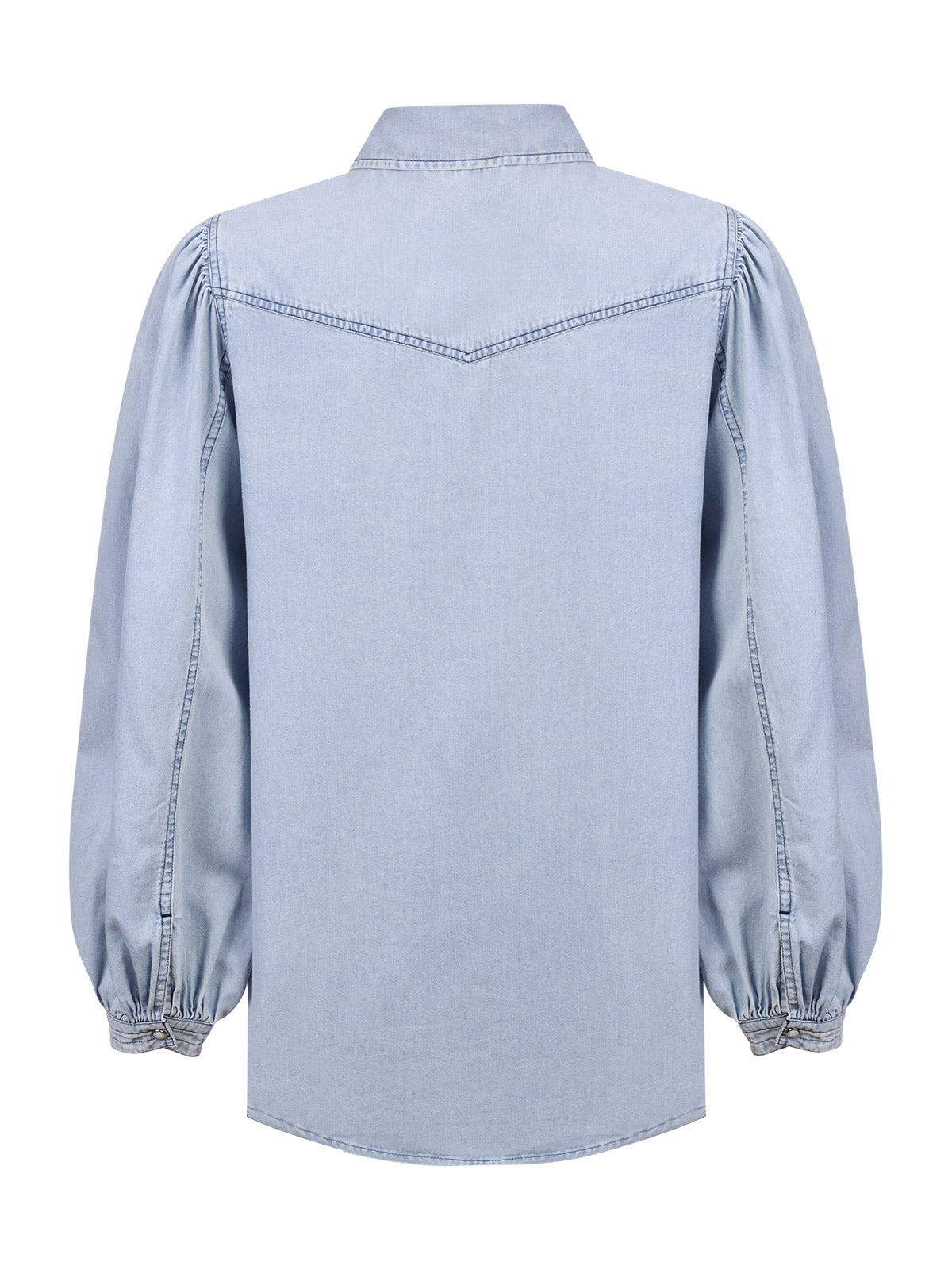 Blusa Tencel Mujer Hibisco Celeste Rockford