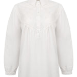 Blusa Algodón Orgánico Mujer Almond Blanco Rockford