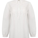 Blusa Algodón Orgánico Mujer Almond Blanco Rockford