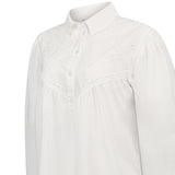 Blusa Algodón Orgánico Mujer Almond Blanco Rockford