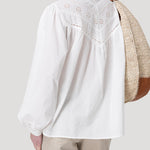 Blusa Algodón Orgánico Mujer Almond Blanco Rockford