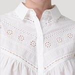 Blusa Algodón Orgánico Mujer Almond Blanco Rockford