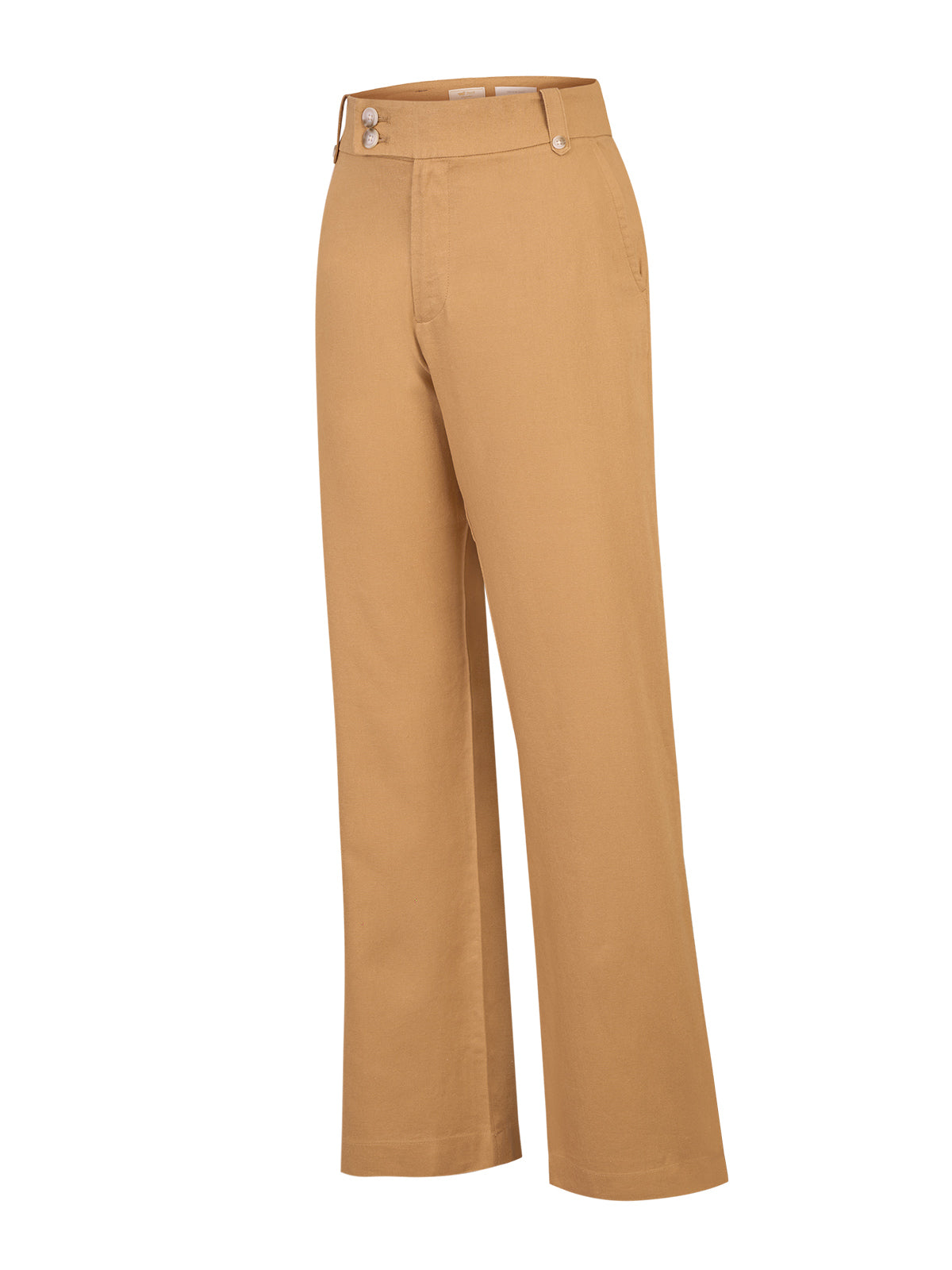 Pantalón Algodón Orgánico Mujer Anira Café Rockford