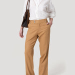 Pantalón Algodón Orgánico Mujer Anira Café Rockford