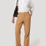 Pantalón Algodón Orgánico Mujer Anira Café Rockford