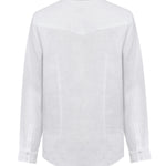 Blusa Lino Orgánico Mujer Lirio Blanco Rockford