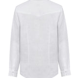 Blusa Lino Orgánico Mujer Lirio Blanco Rockford