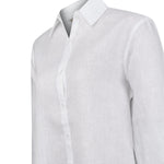 Blusa Lino Orgánico Mujer Lirio Blanco Rockford