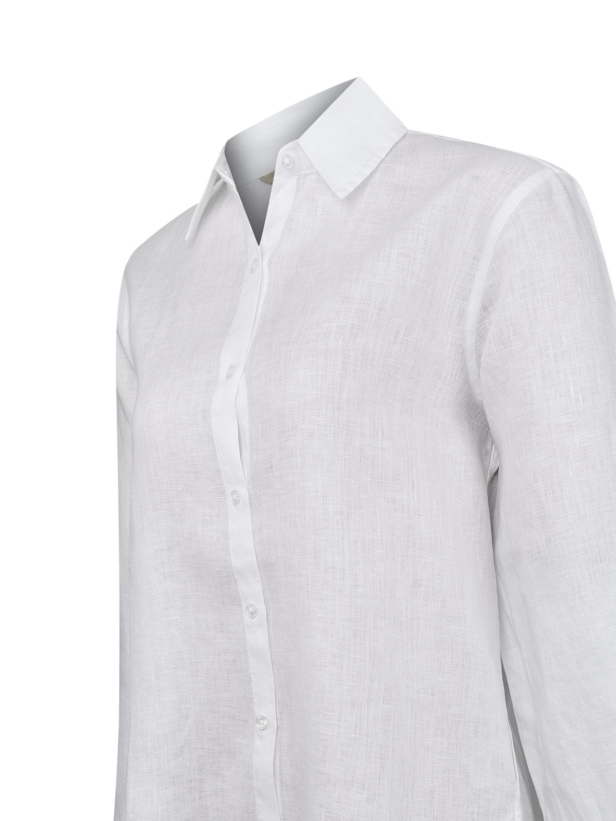 Blusa Lino Orgánico Mujer Lirio Blanco Rockford