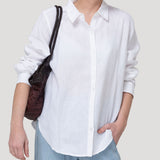 Blusa Lino Orgánico Mujer Lirio Blanco Rockford